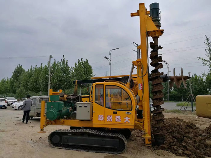 远大打桩机 螺旋打桩机 小型打桩机