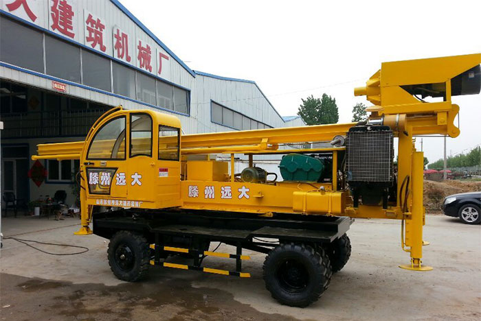 滕州远大建筑机械360度轮式旋转打桩机